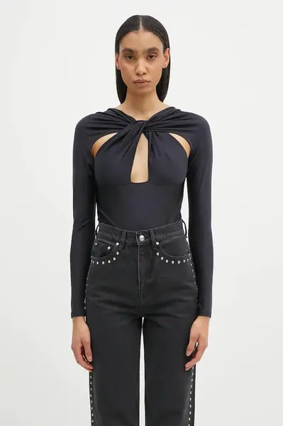 Body Coperni Twisted Cut-Out Jersey Bodysuit