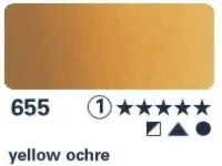 Akvarelová barva Horadam 1/2 – 655 yellow ochre