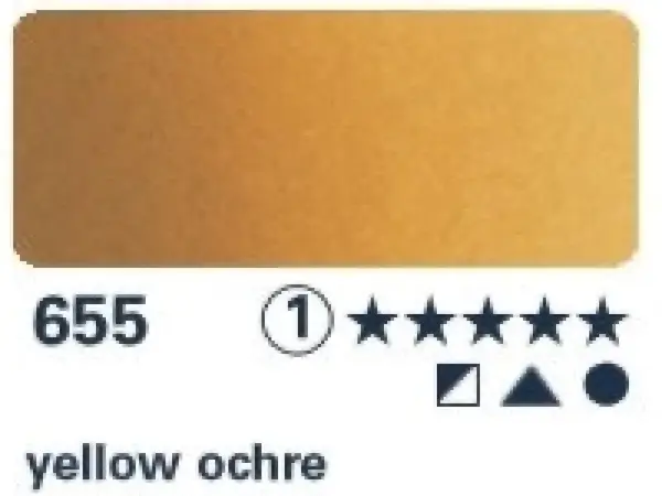 Akvarelová barva Horadam 1/2 – 655 yellow ochre