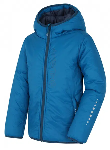 Husky Nix K 146, blue Dětská plněná ultralehká bunda
