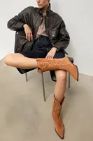 Semišové kovbojské topánky Answear.LAB