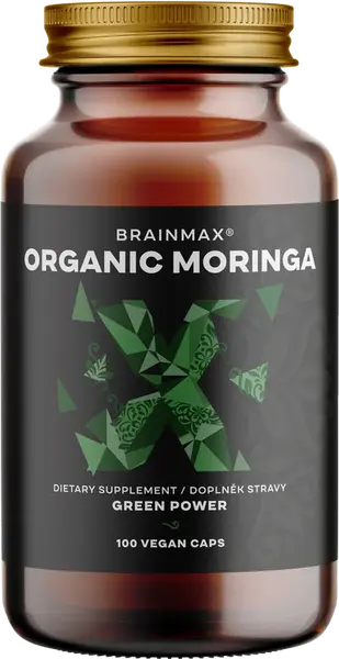 BRAINMAX Organic Moringa 100 kapsúl