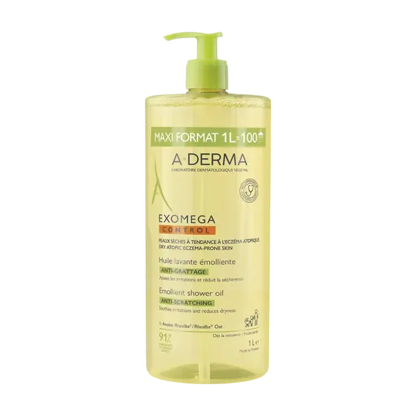 A-DERMA Zvláčňující sprchový olej 1000 ml