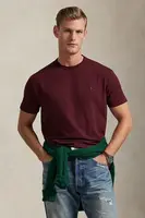 Bavlněné tričko Polo Ralph Lauren pánské, vínová barva, 710P07548