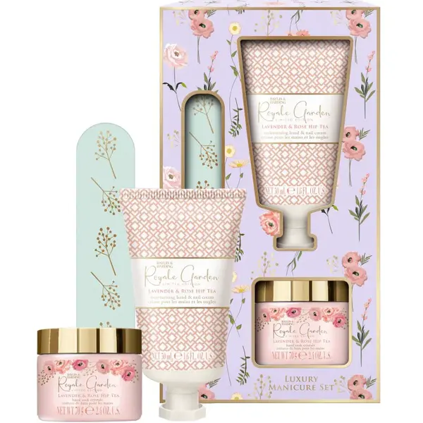 Baylis & Harding Royale Garden Lavender & Rose Hip Tea dárková sada na ruce a nehty