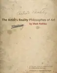 The Artist's Reality - Mark Rothko