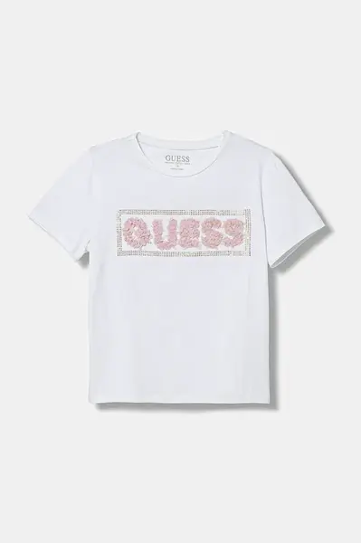 Dětské tričko Guess bílá barva, J5BI36 J1314