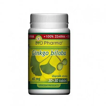 Ginkgo Biloba Extrakt 40mg Tbl.30+30 Bio-pharma