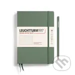 Leuchtturm1917 Zápisník Olive Medium A5 tečkovaný
