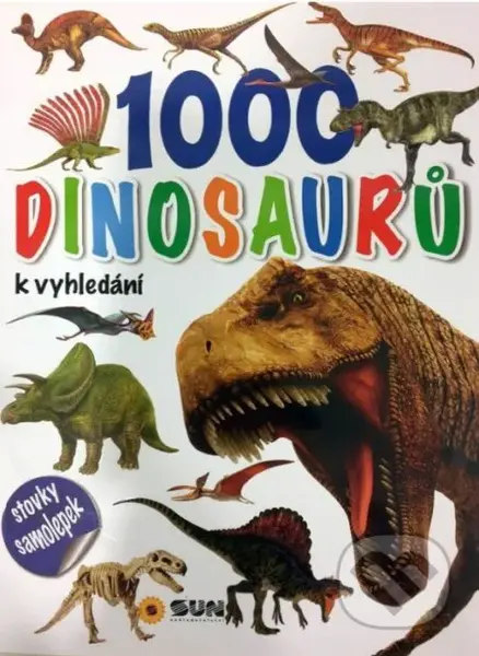 1000 dinosaurů k vyhledání - kniha z kategorie Samolepky