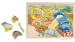 Na stavbě (Dřevěné puzzle) - puzzle z kategorie Maxi dílky