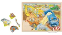 Na stavbě (Dřevěné puzzle) - puzzle z kategorie Maxi dílky