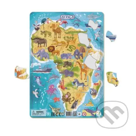Puzzle rámové Zvířata Afriky - puzzle z kategorie Maxi dílky