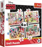 Minnie s přáteli 4v1 - puzzle z kategorie 15 - 60 dílků