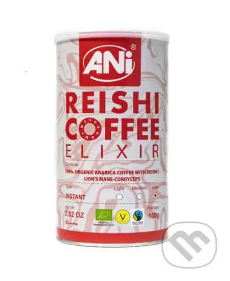 Elixír Reishi BIO Instantná káva s Cordyceps Sinensis – Lion’s Mane 100g