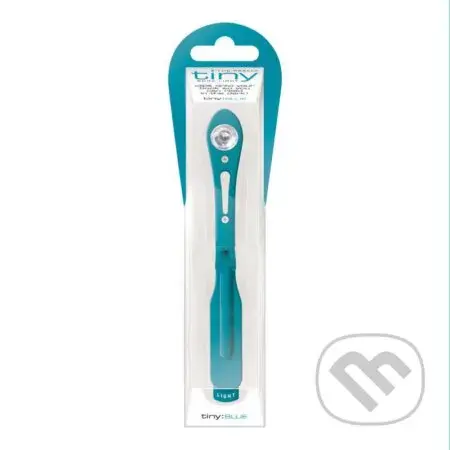 Lampička do knížky s LED úzká - modrá