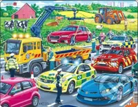 Záchranné vozidlá na diaľnici (PG3) - puzzle z kategorie Naučné puzzle