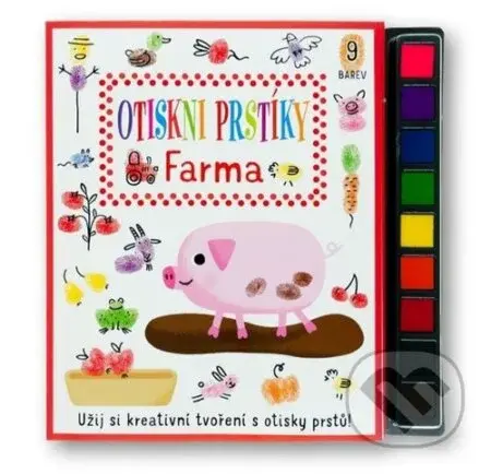 Otiskni prstíky - Farma - Stephanie Evans, Alena Razumova (ilustrátor) - kniha z kategorie Omalovánky, vystřihovánky, papír