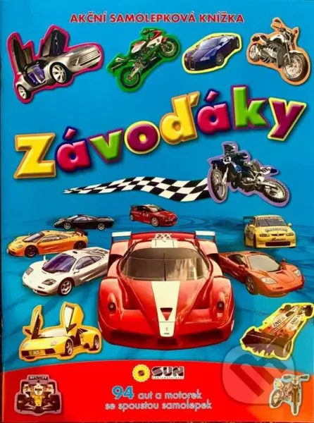 Závoďáky (Akční samolepková knížka) - kniha z kategorie Úkoly pro děti