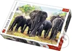Africké slony - puzzle z kategorie Zvířata