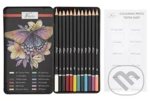 Grafix Barevné pastelky v kovovém boxu12 ks