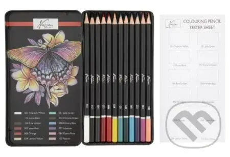 Grafix Barevné pastelky v kovovém boxu12 ks