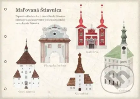 Maľovaná Štiavnica (3D papierové skladačky o meste Banská Štiavnica) - kniha z kategorie Výroba z papíru