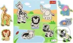 Dřevěná vkládačka Safari - hra z kategorie Dětské puzzle