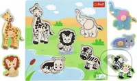 Dřevěná vkládačka Safari - hra z kategorie Dětské puzzle