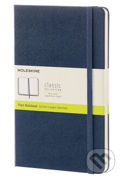 Moleskine - modrý zápisník (stredný, čistý)