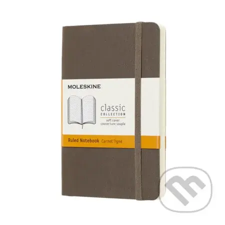 Moleskine - zápisník hnedý (malý, linajkovaný)