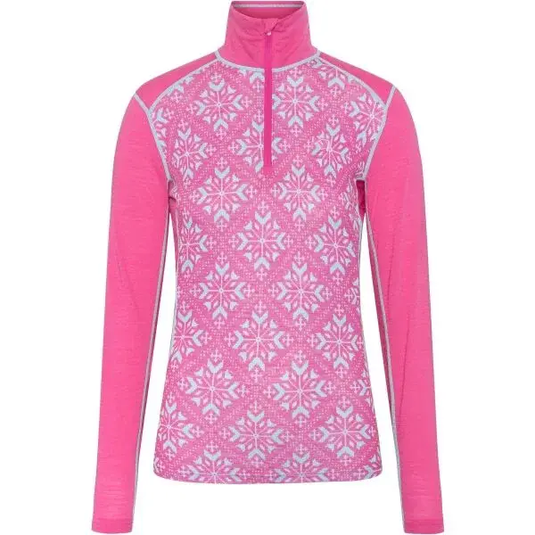 KARI TRAA ISELIN Dámske merino tričko, ružová, veľkosť