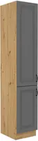 Vysoká potravinová skříňka Stilo 40 DK-210 2F Barva korpusu: Dub artisan, Barva dvířek: Dust Grey