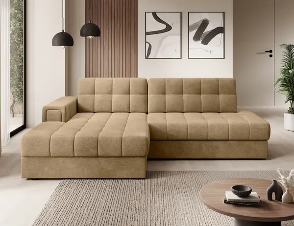 Sedací souprava Blezalt Provedení: Levá varianta, látka: Monolith 09