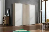 Šatní skříň Ska A24 XL Economy Barva korpusu: Dub - sonoma, Rozměry: 278 cm, Dveře: Dub Sonoma – Bílý mat