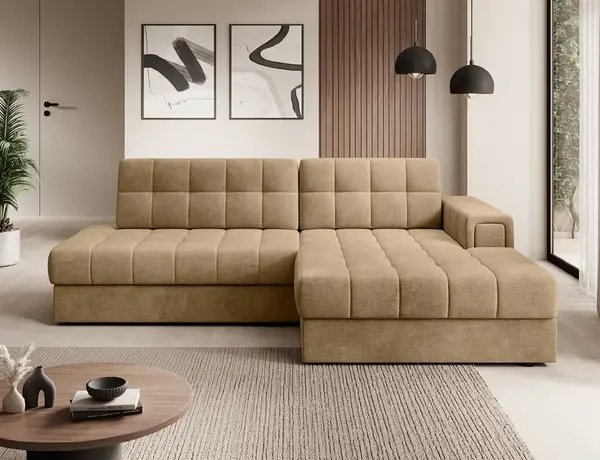 Sedací souprava Blezalt Provedení: Pravá varianta, látka: Monolith 09