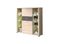 Vitrína Fill 2 Barva korpusu: Dub sonoma + grafit