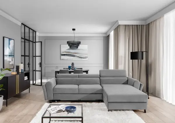 Sedací souprava Mariall Provedení: Pravá varianta, látka: Monolith 84