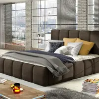 Postel Edvige - dřevěný rám + plynový zdvih + úložný prostor Rozměr: 140 x 200 cm, látka: Jasmine 29