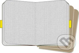 Moleskine - sada 3 malých štvorčekovaných notesov (kartónová väzba)