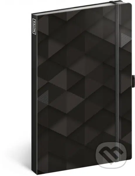 Notes Black (linkovaný s gumičkou na uzavření)