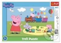 Prasátko Peppa: Veselý vláček - puzzle z kategorie 15 - 60 dílků