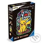 Dřevěné puzzle Pikachu - puzzle z kategorie 60 - 300 dílků
