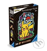 Dřevěné puzzle Pikachu - puzzle z kategorie 60 - 300 dílků