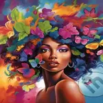 Dřevěné puzzle Květinová dívka A3
