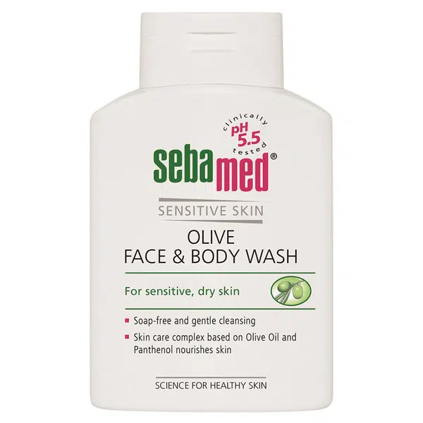SEBAMED Mycí emulze s olivovým olejem na obličej a tělo 200 ml