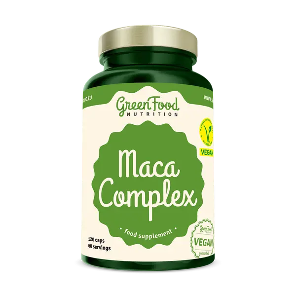 GREENFOOD NUTRITION Maca complex 120 kapslí