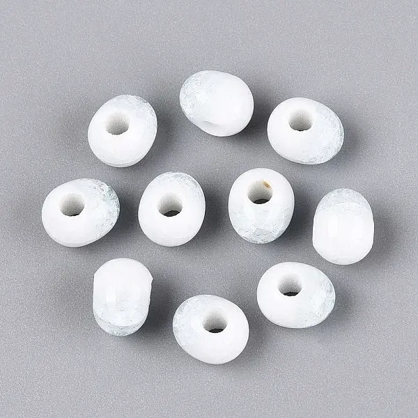 Handmade Crackle Porcelain Beads