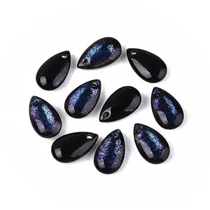 Starry Transparent Glass Beads