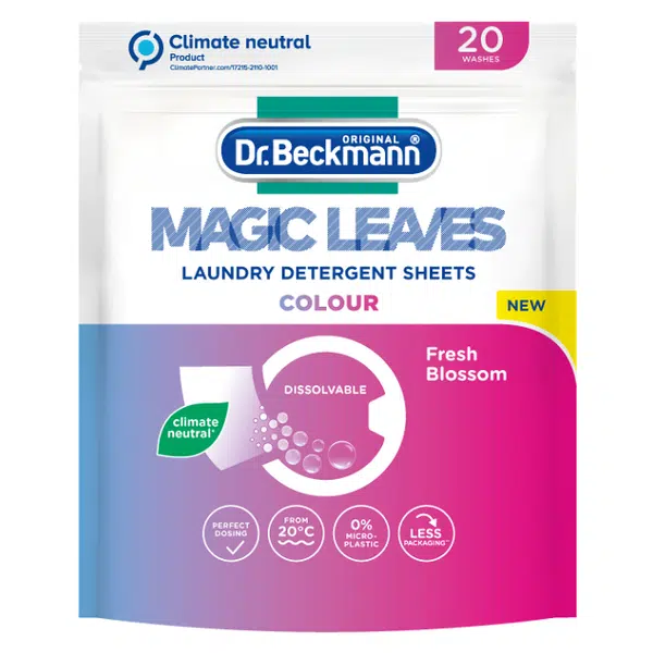 DR.BECKMANN Magic Leaves Color Fresh Blossom Prací ubrousky 20 kusů